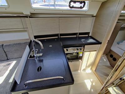 Cabin on Fany, a Hanse Yachts Hanse 388 sailboat at Općina Sukošan, Croatia