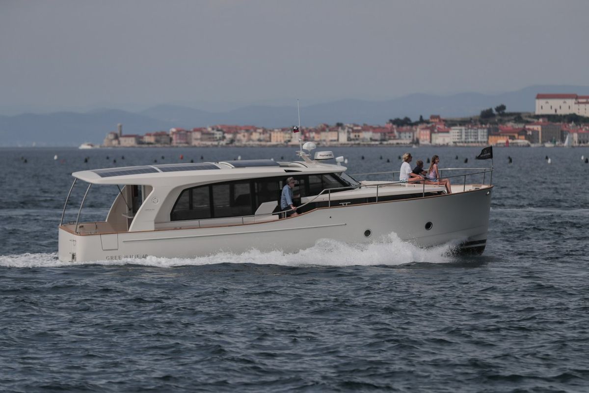 Exterior view of Citadel, a Greenline 40 yacht at Grad Pula, Croatia