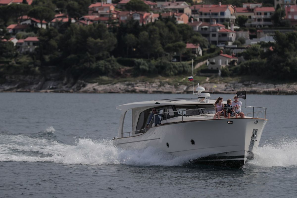 Exterior view of Citadel, a Greenline 40 yacht at Grad Pula, Croatia
