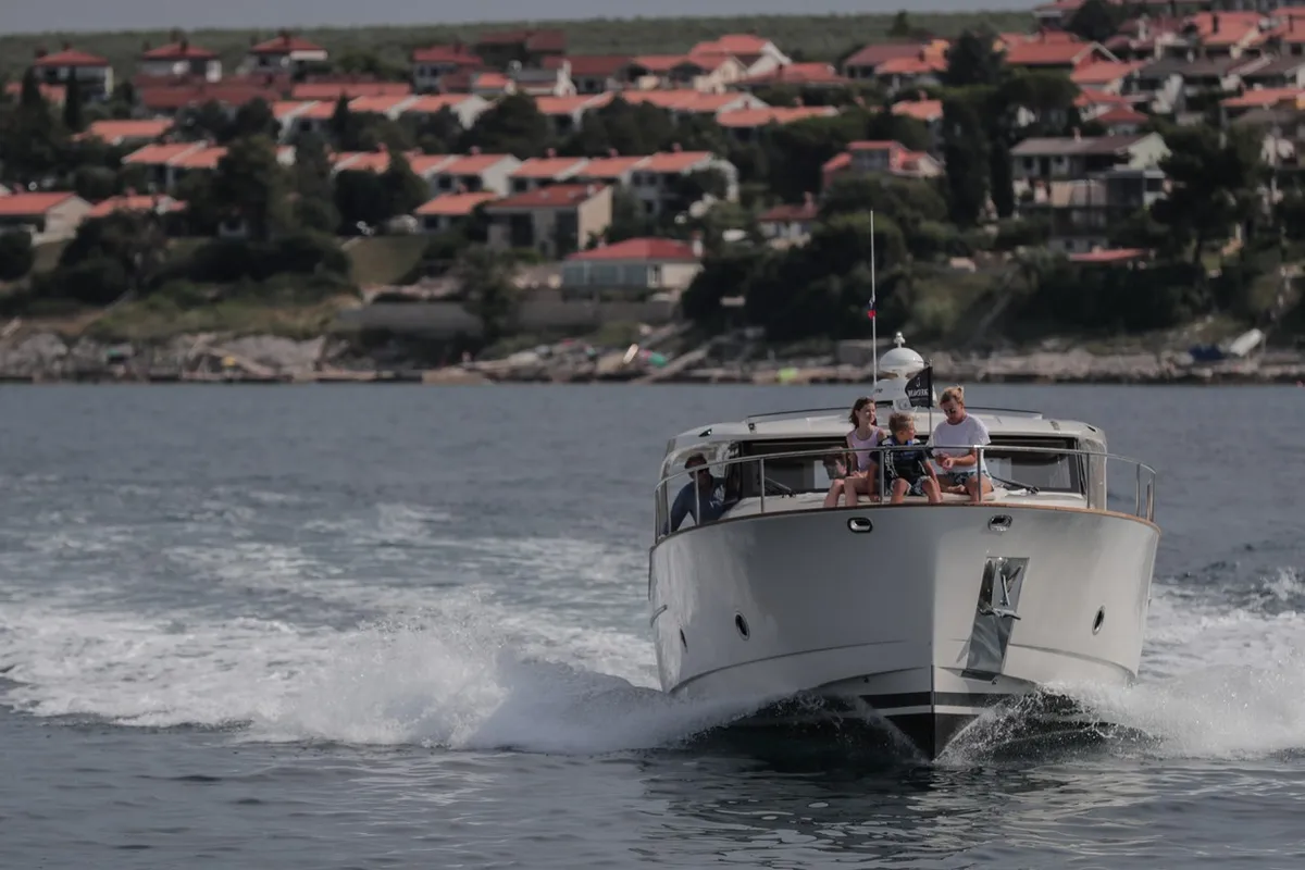 Exterior view of Citadel, a Greenline 40 yacht at Grad Pula, Croatia