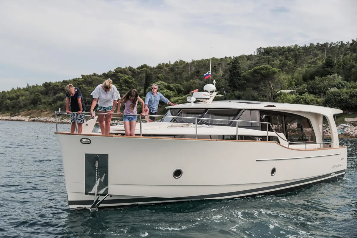 Exterior view of Citadel, a Greenline 40 yacht at Grad Pula, Croatia