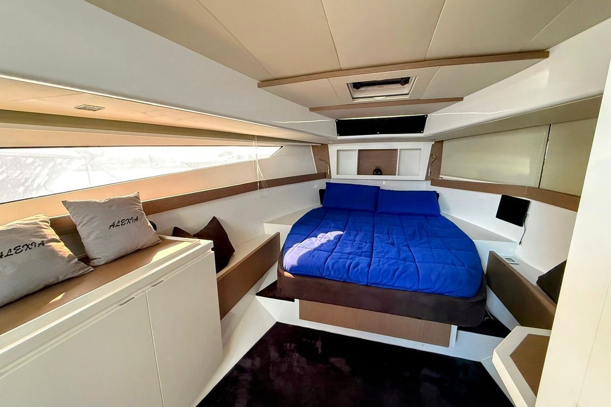 Cabin on Alexia, a Fiart Seawalker 43 yacht at Općina Sukošan, Croatia