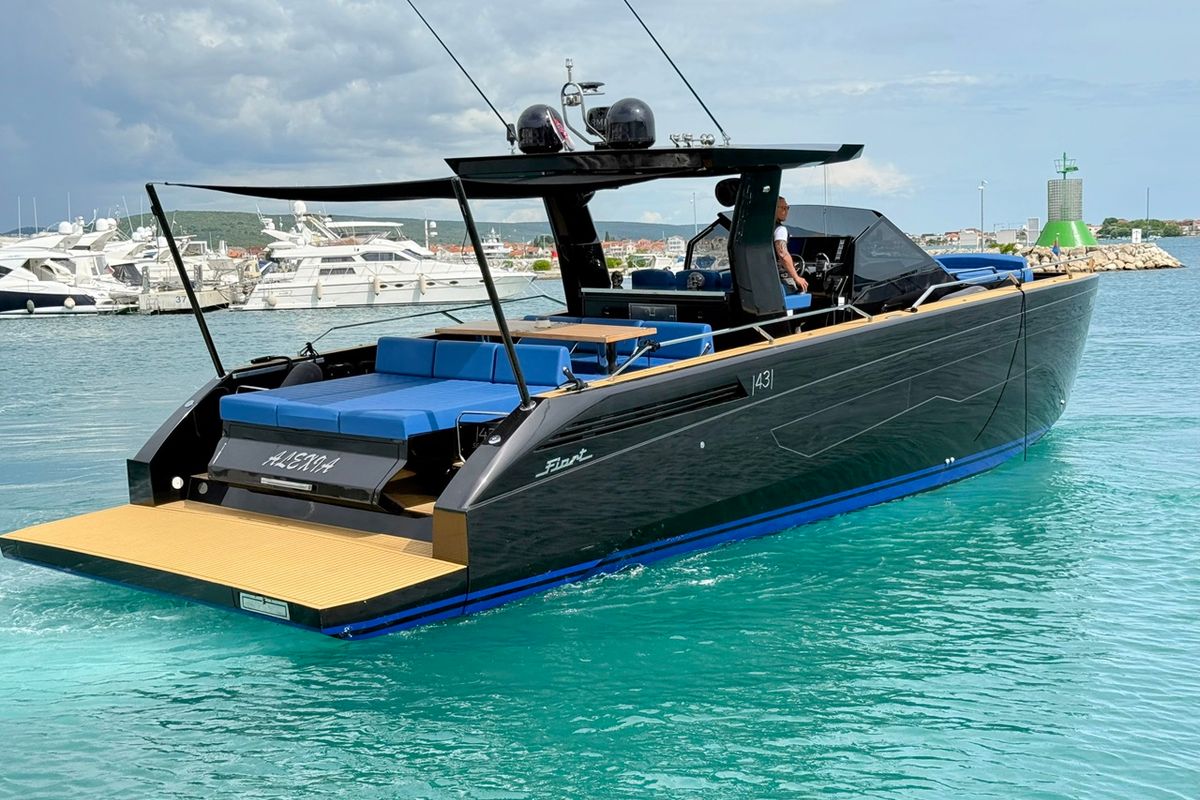 Exterior view of Alexia, a Fiart Seawalker 43 yacht at Općina Sukošan, Croatia