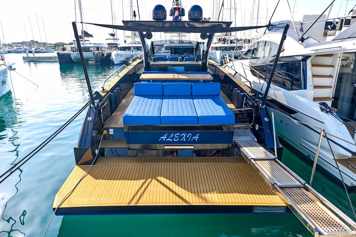 Exterior view of Alexia, a Fiart Seawalker 43 yacht at Općina Sukošan, Croatia