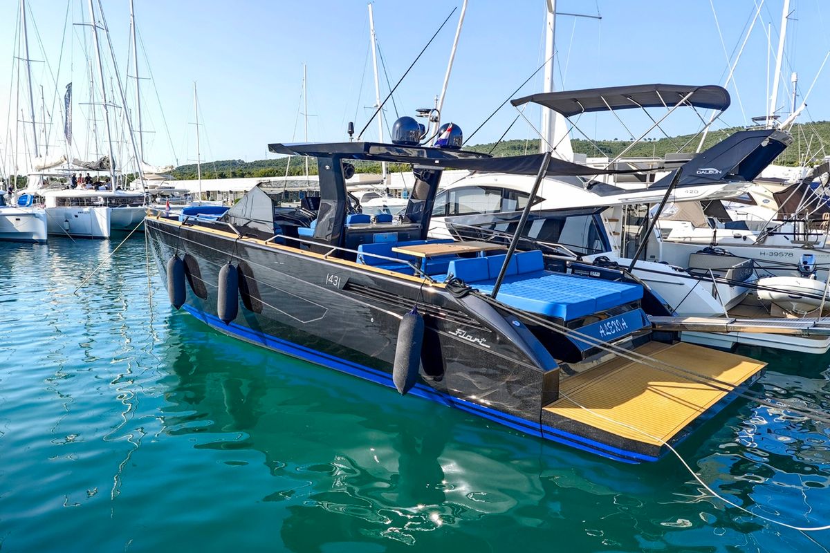 Exterior view of Alexia, a Fiart Seawalker 43 yacht at Općina Sukošan, Croatia