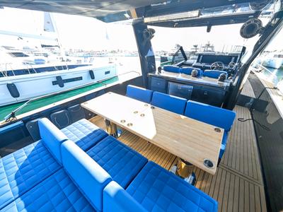 Deck of Alexia, a Fiart Seawalker 43 yacht at Općina Sukošan, Croatia