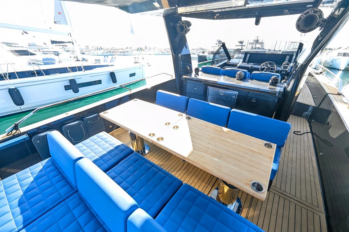 Deck of Alexia, a Fiart Seawalker 43 yacht at Općina Sukošan, Croatia