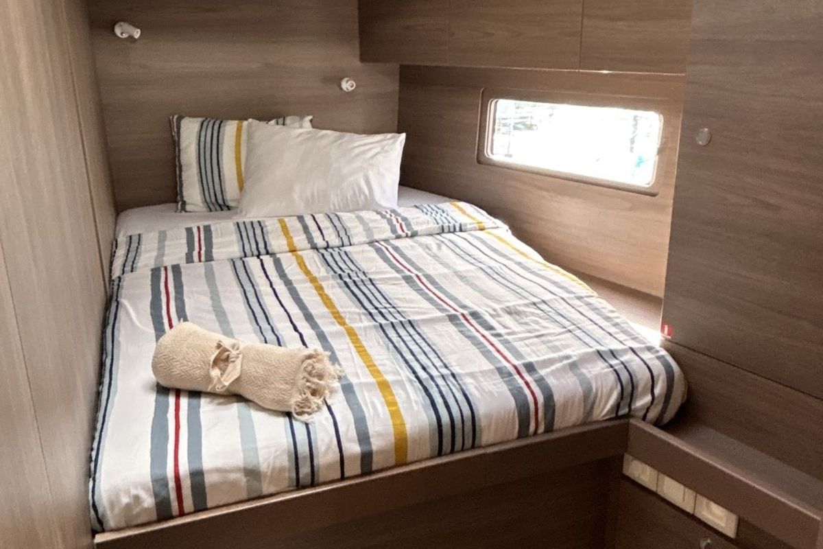 Cabin on B-52, a Beneteau Oceanis 52 sailboat at Split, Croatia