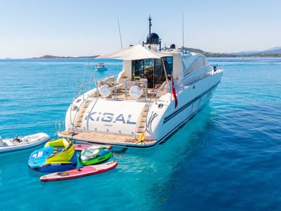 Exterior view of Premium +, a Gulet Arno Leopard 27 yacht at Olbia, Italy