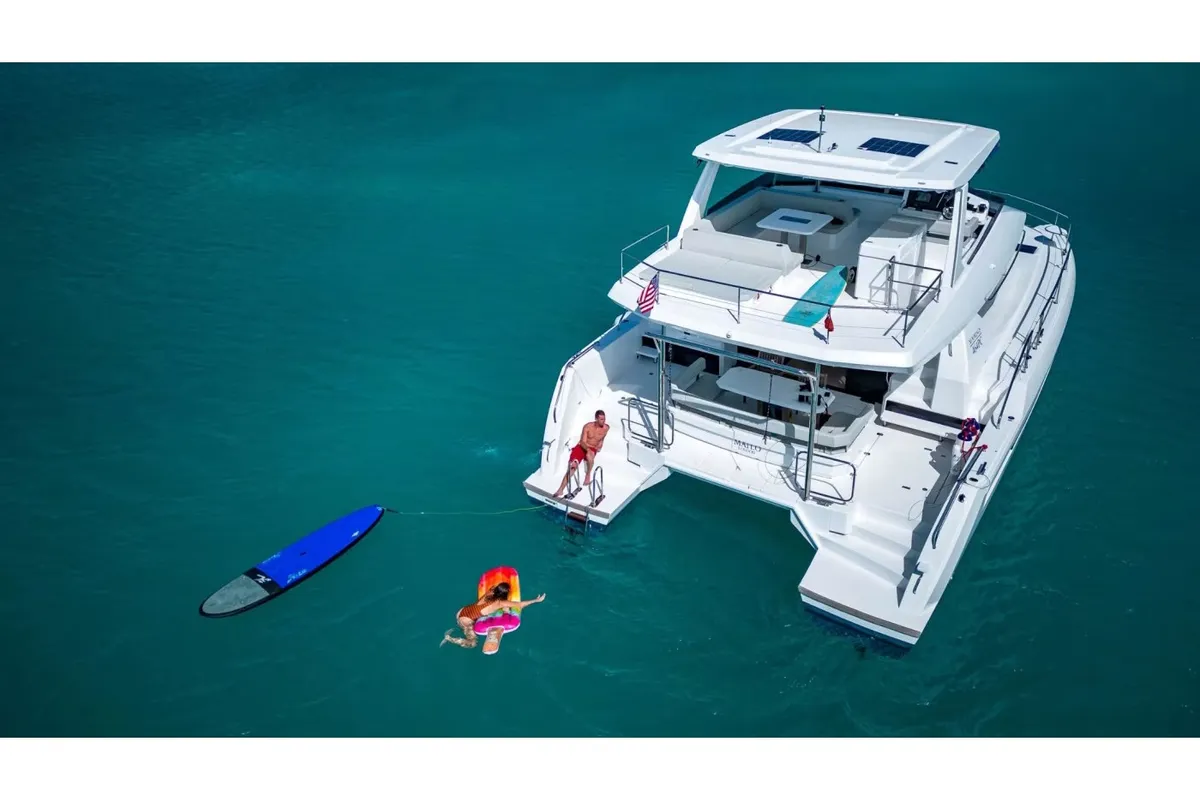 Sora, a Leopard Leopard 46PC catamaran at Fethiye, Turkey