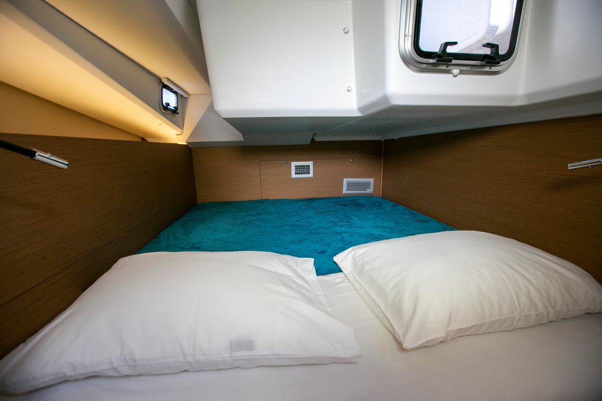 Cabin on North Wind 44, a Jeanneau Sun Odyssey 440 sailboat at Sipias Municipal Unit, Greece