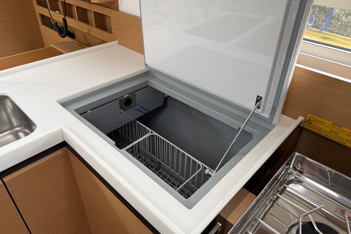 Galley of Mare, a Jeanneau Sun Odyssey 410 sailboat at Općina Rogoznica, Croatia