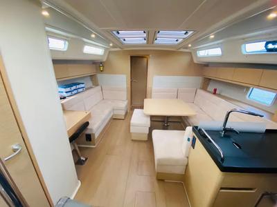 Salon of Rogira, a Hanse Yachts Hanse 458 sailboat at Volos Municipality, Greece