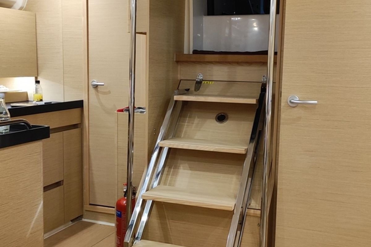 Galley of Rogira, a Hanse Yachts Hanse 458 sailboat at Volos Municipality, Greece