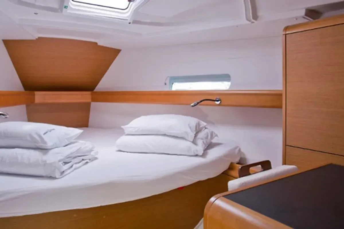 Cabin on ETERNITY, a Jeanneau Sun Odyssey 409 sailboat at Municipal Unit of Lefkada, Greece
