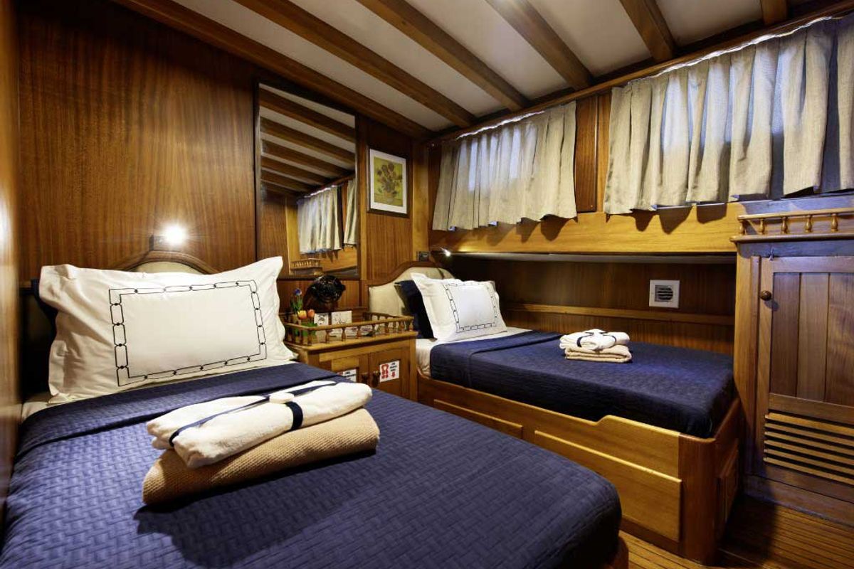 Cabin on Grande Lale, a Gulet Gulet gulet at Bodrum, Turkey