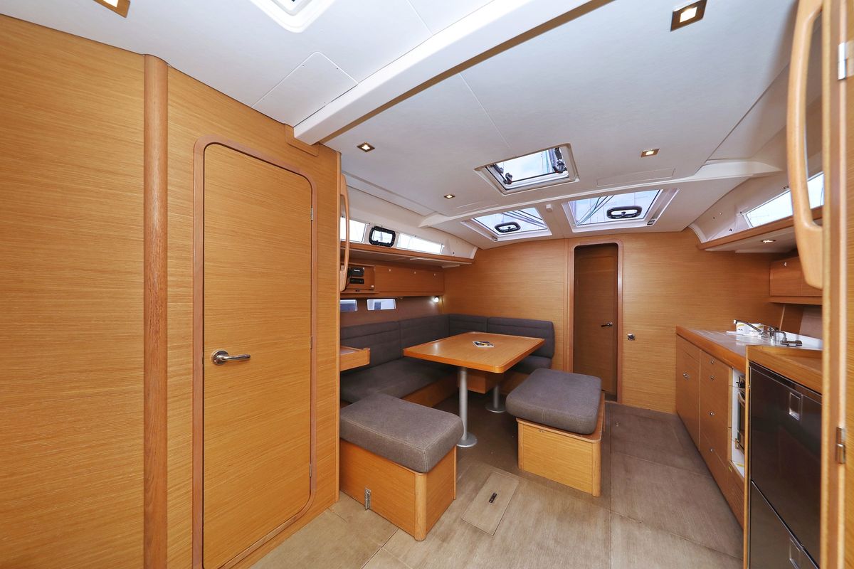 Salon of 4 You, a Dufour 460 GL sailboat at Grad Vodice, Croatia