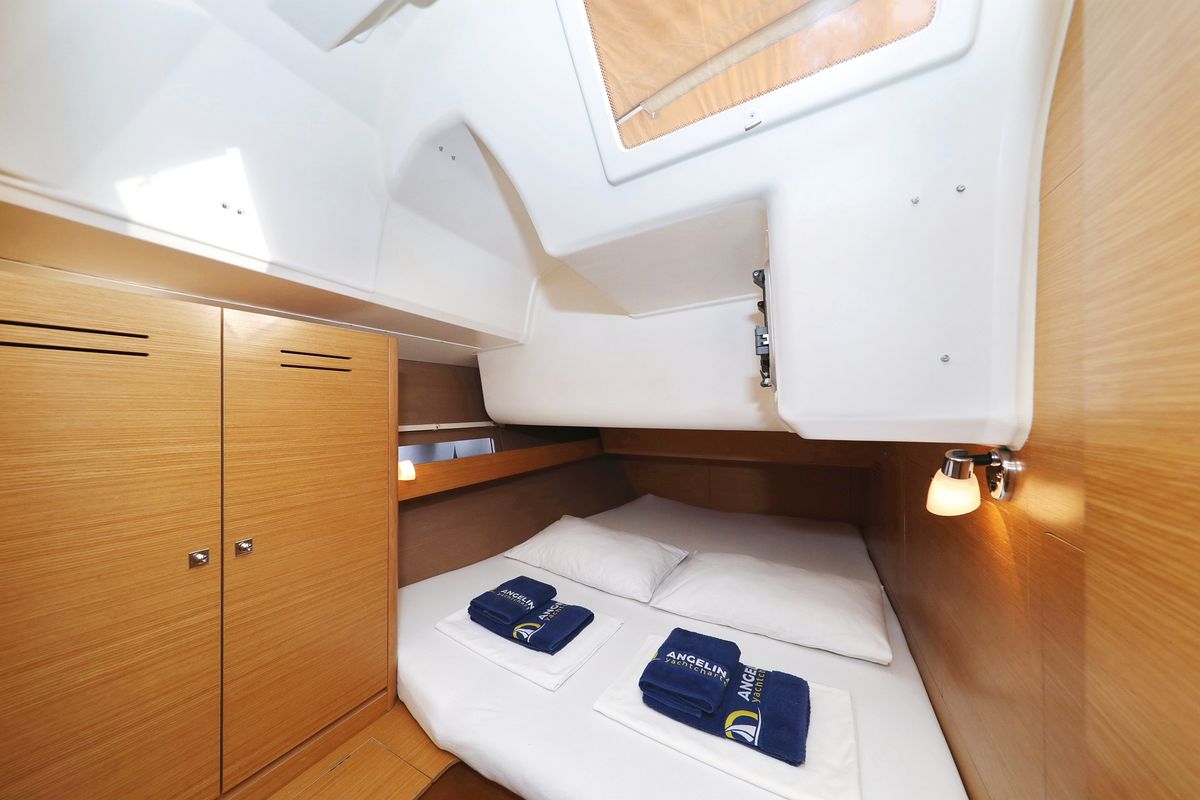 Cabin on 4 You, a Dufour 460 GL sailboat at Grad Vodice, Croatia