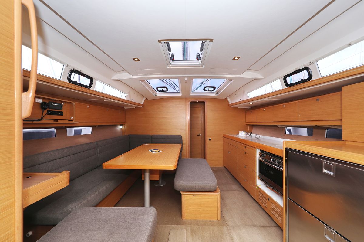 Salon of 4 You, a Dufour 460 GL sailboat at Grad Vodice, Croatia