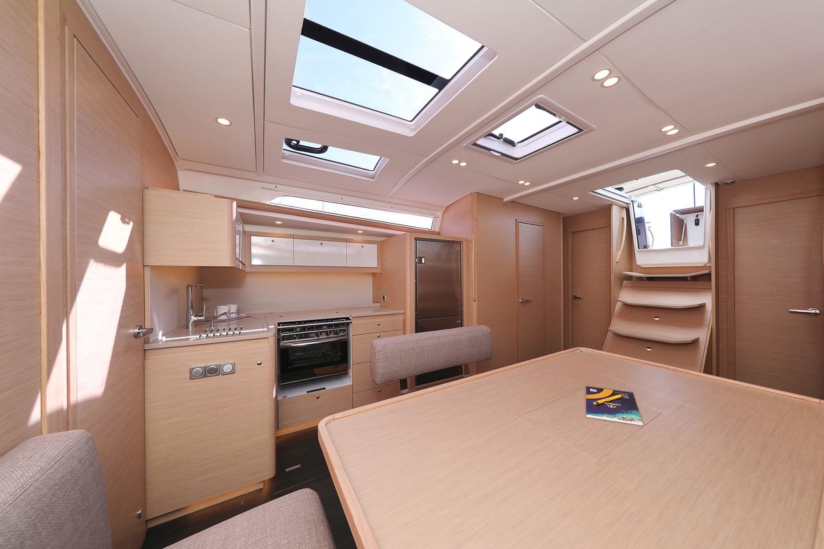 Galley of Sea Breeze, a Dufour 470 sailboat at Grad Vodice, Croatia