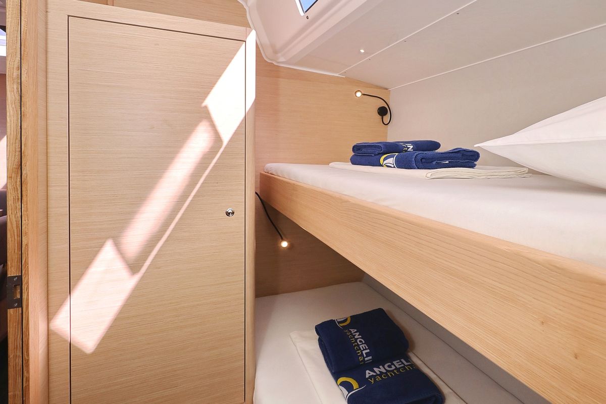 Cabin on Sea Breeze, a Dufour 470 sailboat at Grad Vodice, Croatia