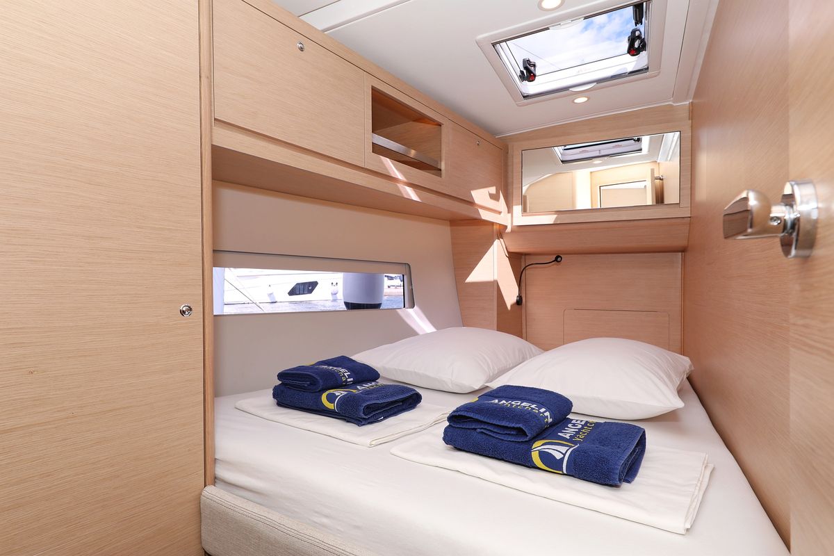 Cabin on Sea Breeze, a Dufour 470 sailboat at Grad Vodice, Croatia