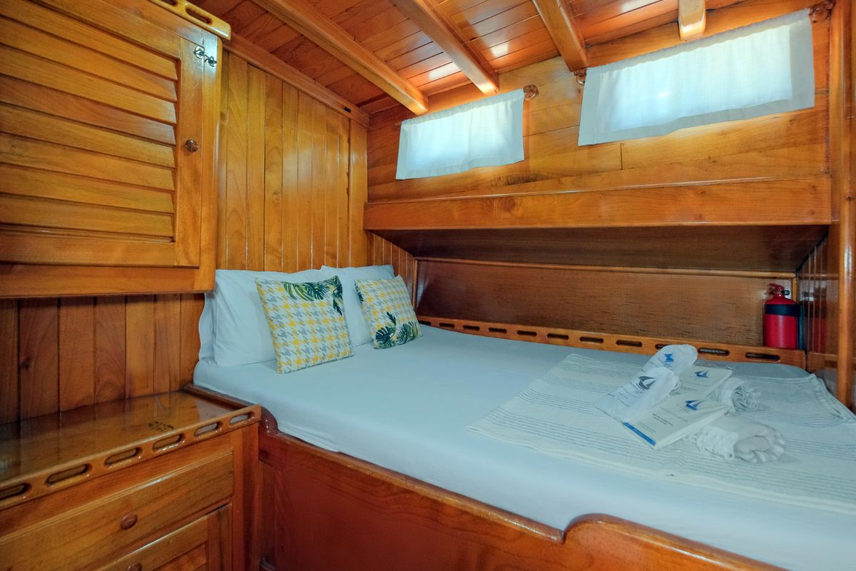 Cabin on Pronto White, a Gulet Gulet gulet at Fethiye, Turkey