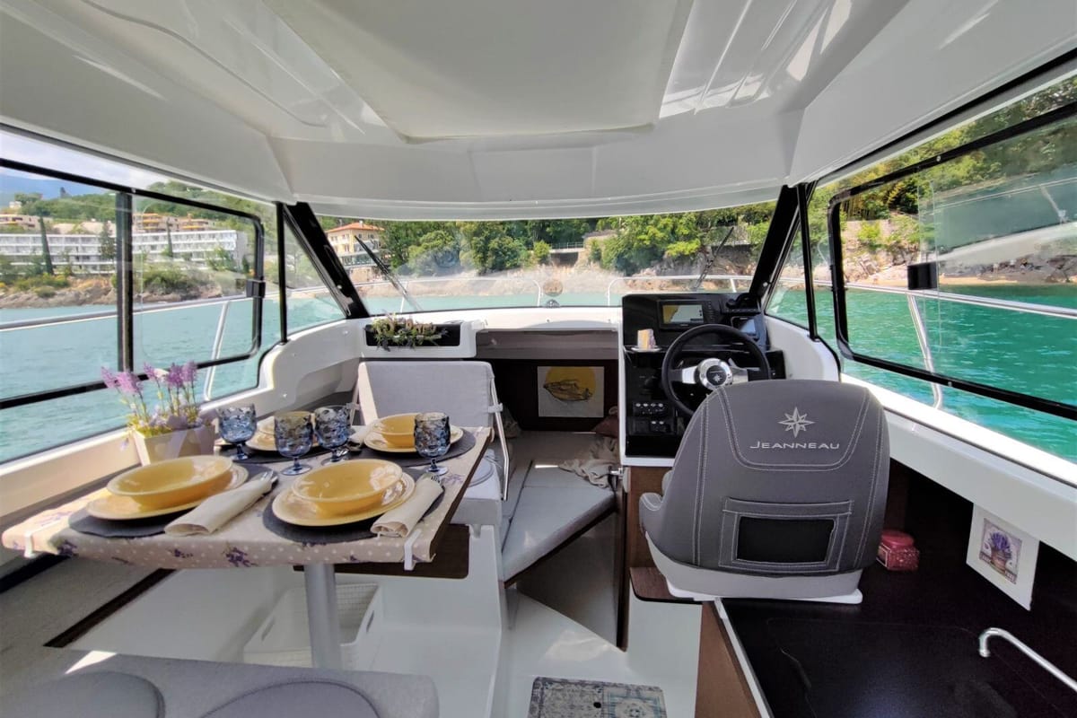 SUNNY DAY, a Jeanneau Merry Fisher 695 motorboat at Grad Opatija, Croatia