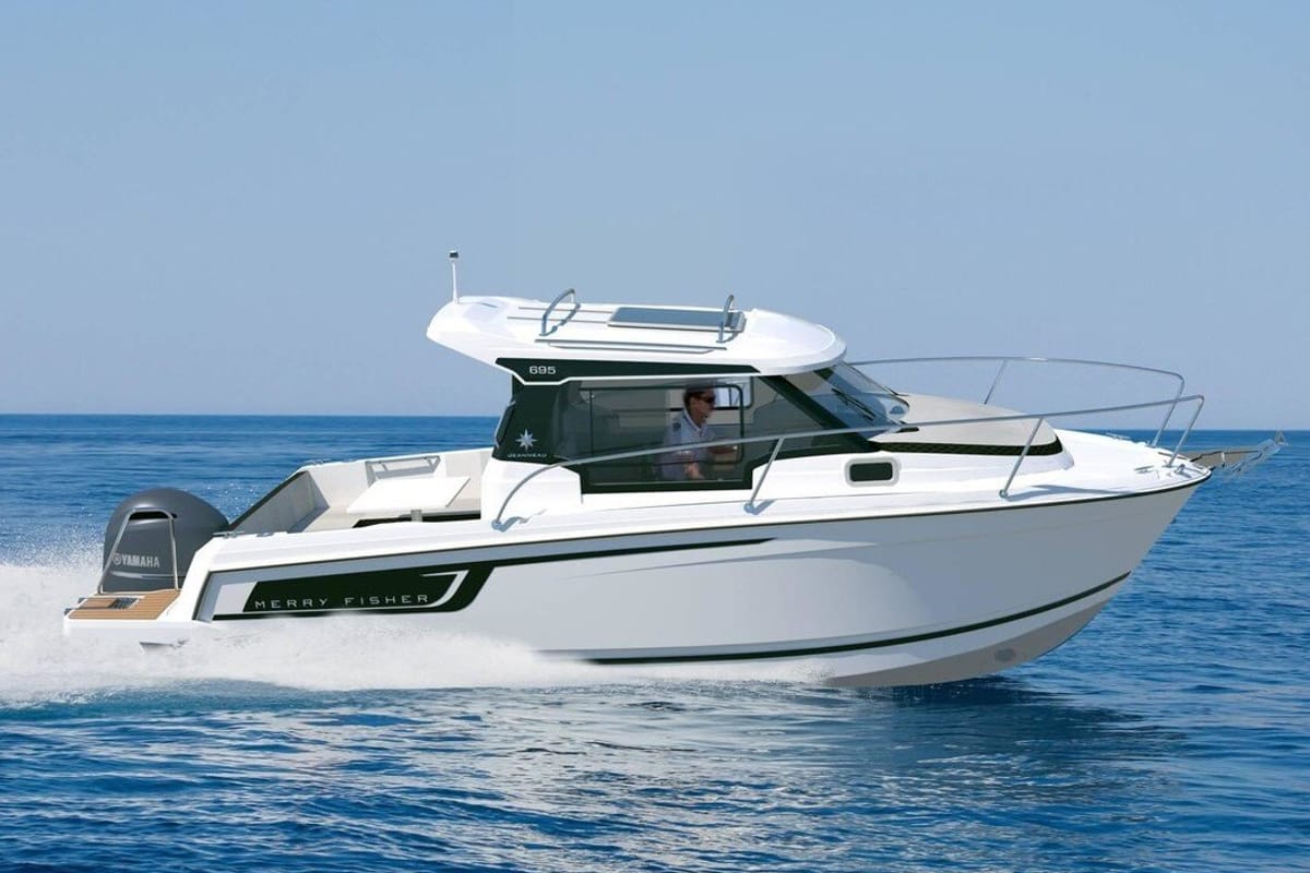 SUNNY DAY, a Jeanneau Merry Fisher 695 motorboat at Grad Opatija, Croatia