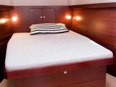 Cabin on Deneb, a Hanse Yachts Hanse 445 sailboat at Fethiye, Turkey