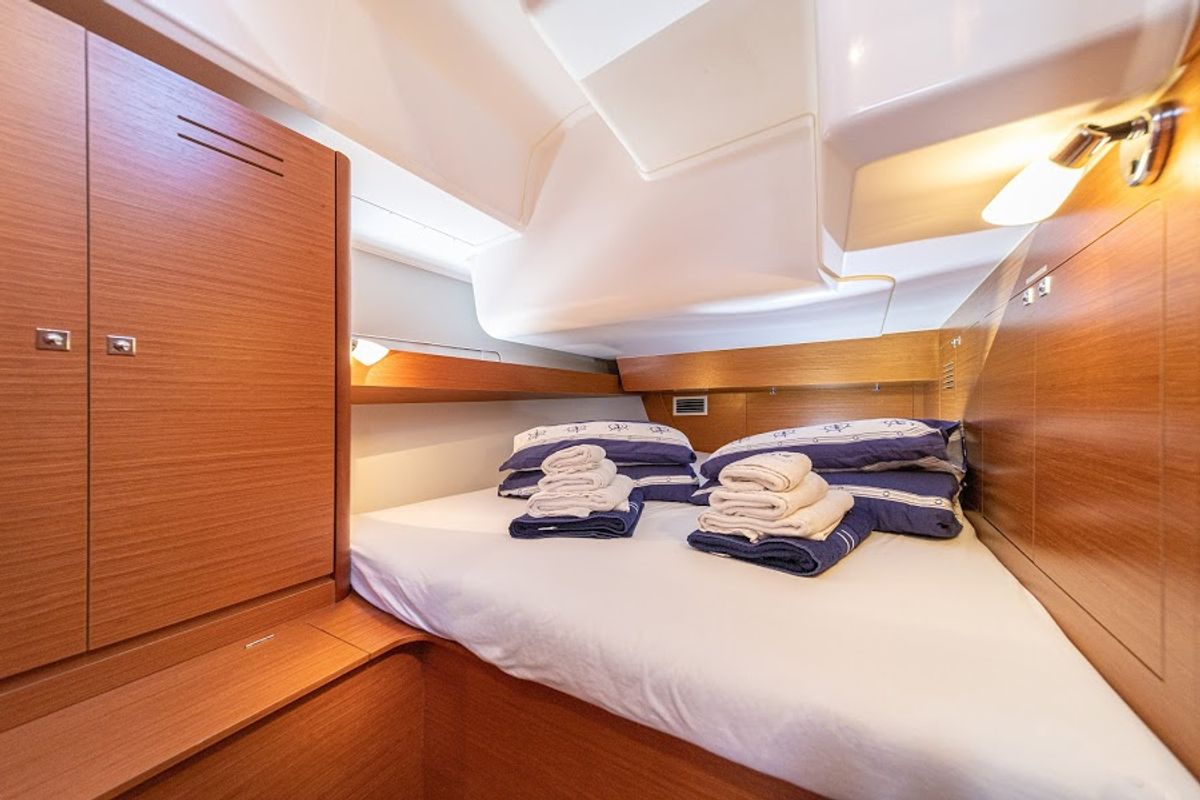 Cabin on Ceto, a Dufour 460 GL sailboat at Primošten, Croatia