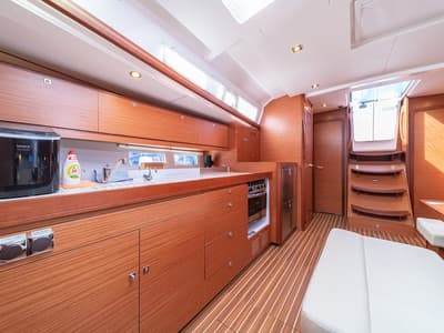 Galley of Ceto, a Dufour 460 GL sailboat at Primošten, Croatia