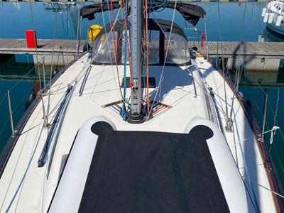 Deck of More Black, a More Boats More 40 sailboat at Grad Kaštela, Croatia