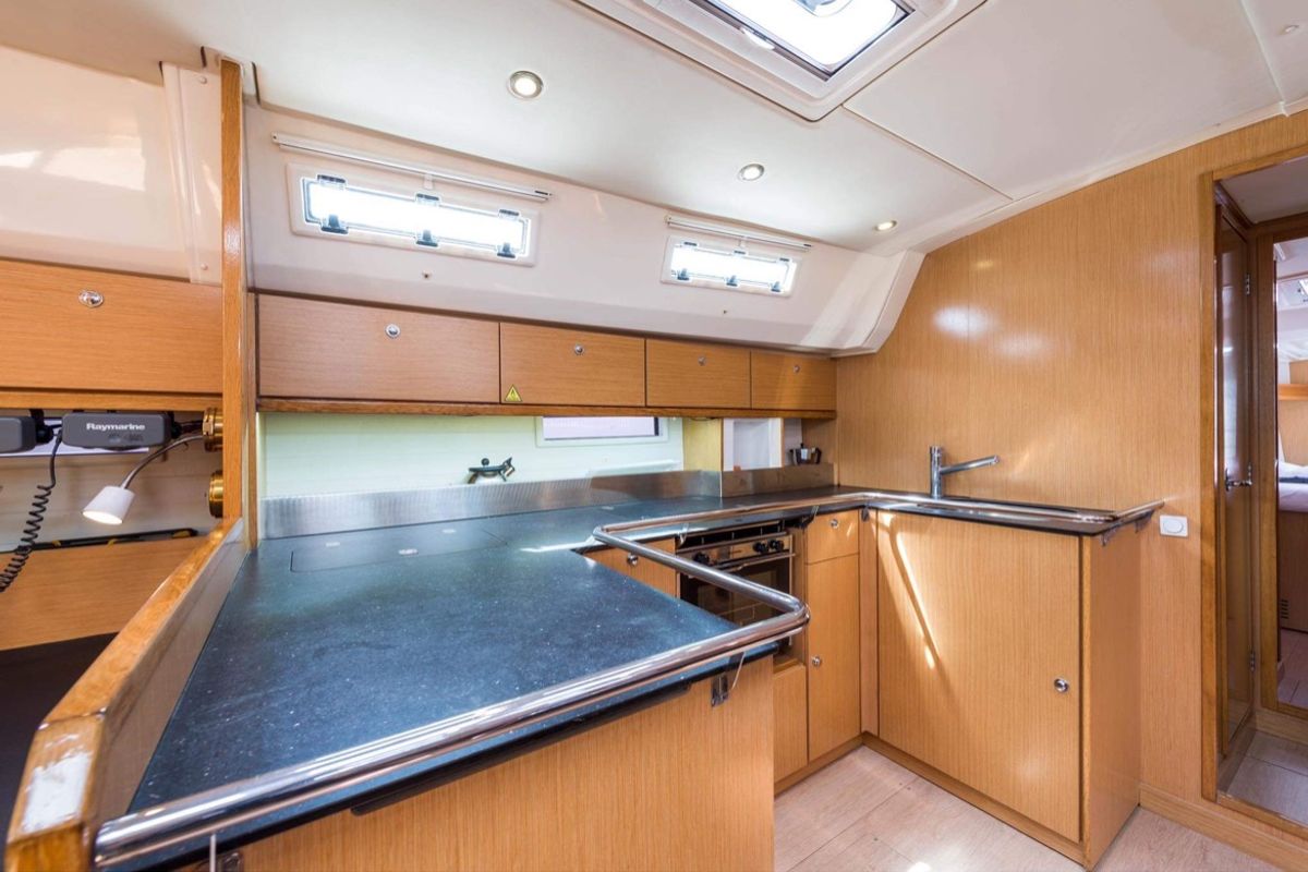 Galley of Altair, a Bavaria Cruiser 50 sailboat at Sami Municipal Unit, Greece