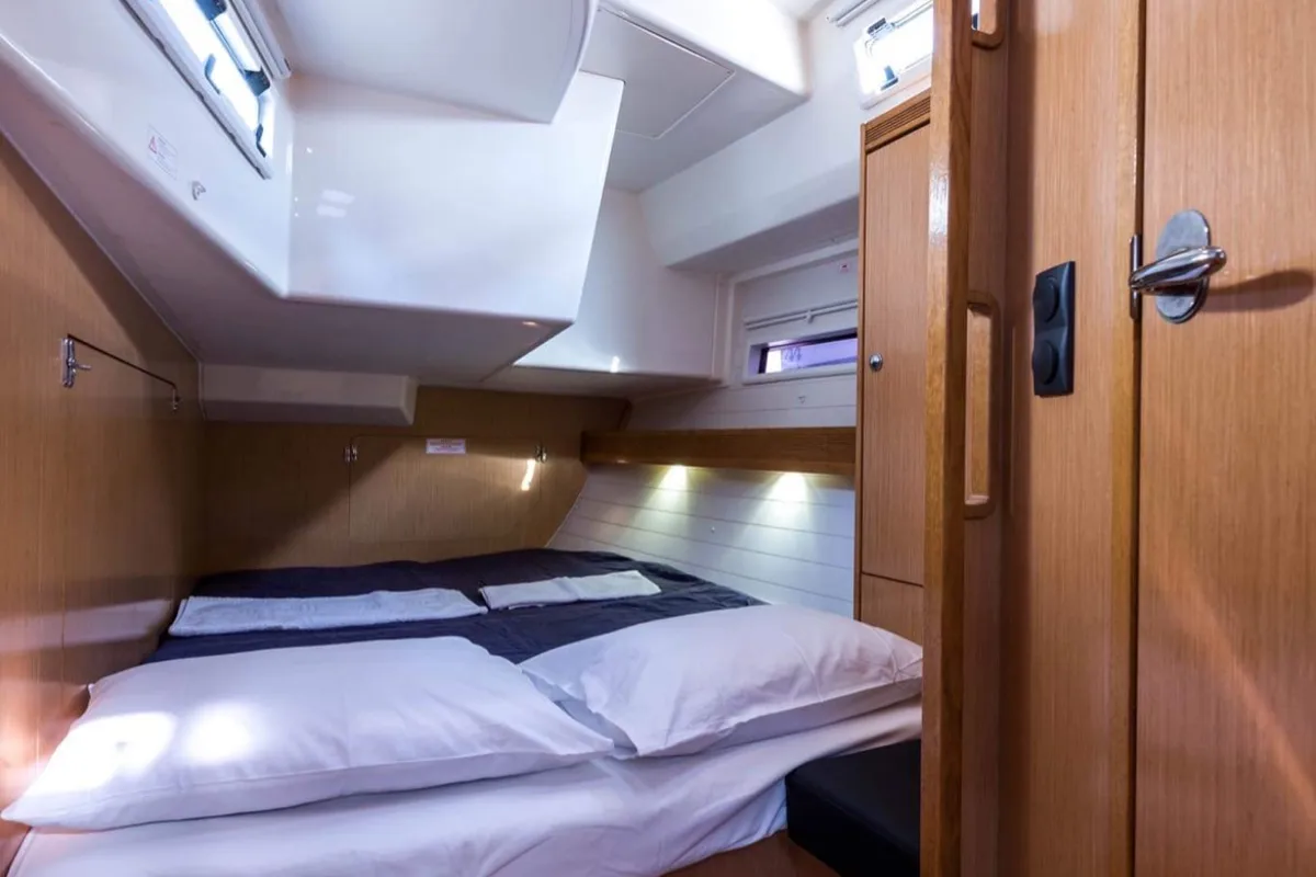 Cabin on Altair, a Bavaria Cruiser 50 sailboat at Sami Municipal Unit, Greece