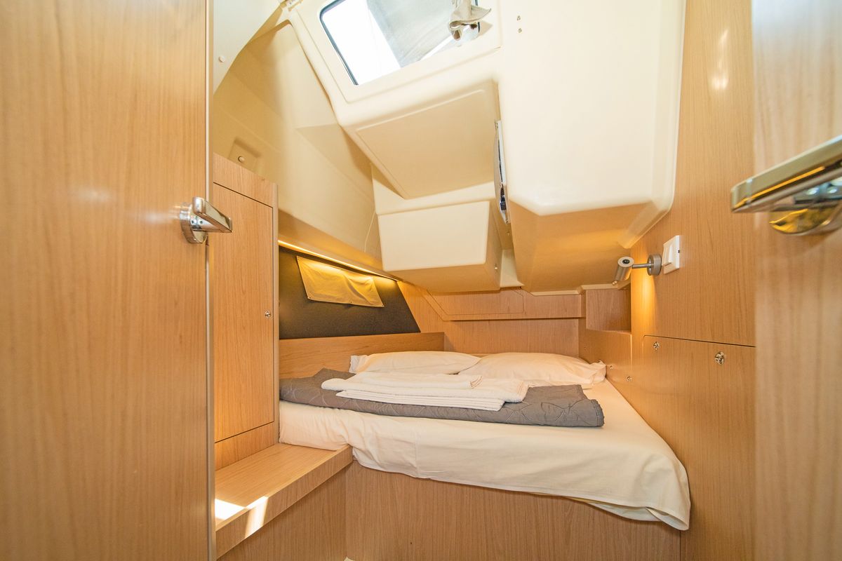 Cabin on Lux, a Beneteau Oceanis 41.1 sailboat at Municipal Unit of Lefkada, Greece