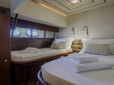 Cabin on My Way, a Ferretti 72 yacht at Athens, Greece