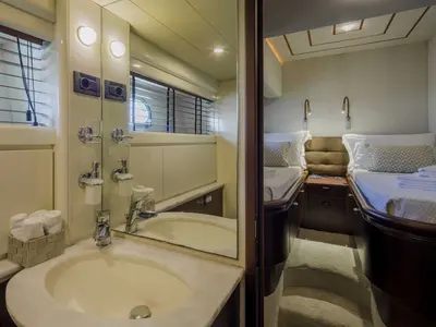 Head on My Way, a Ferretti 72 yacht at Athens, Greece