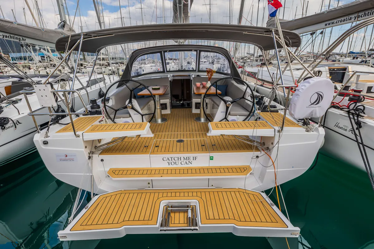 Catch Me If You Can, a Hanse Yachts Hanse 410 sailboat at Grad Šibenik, Croatia
