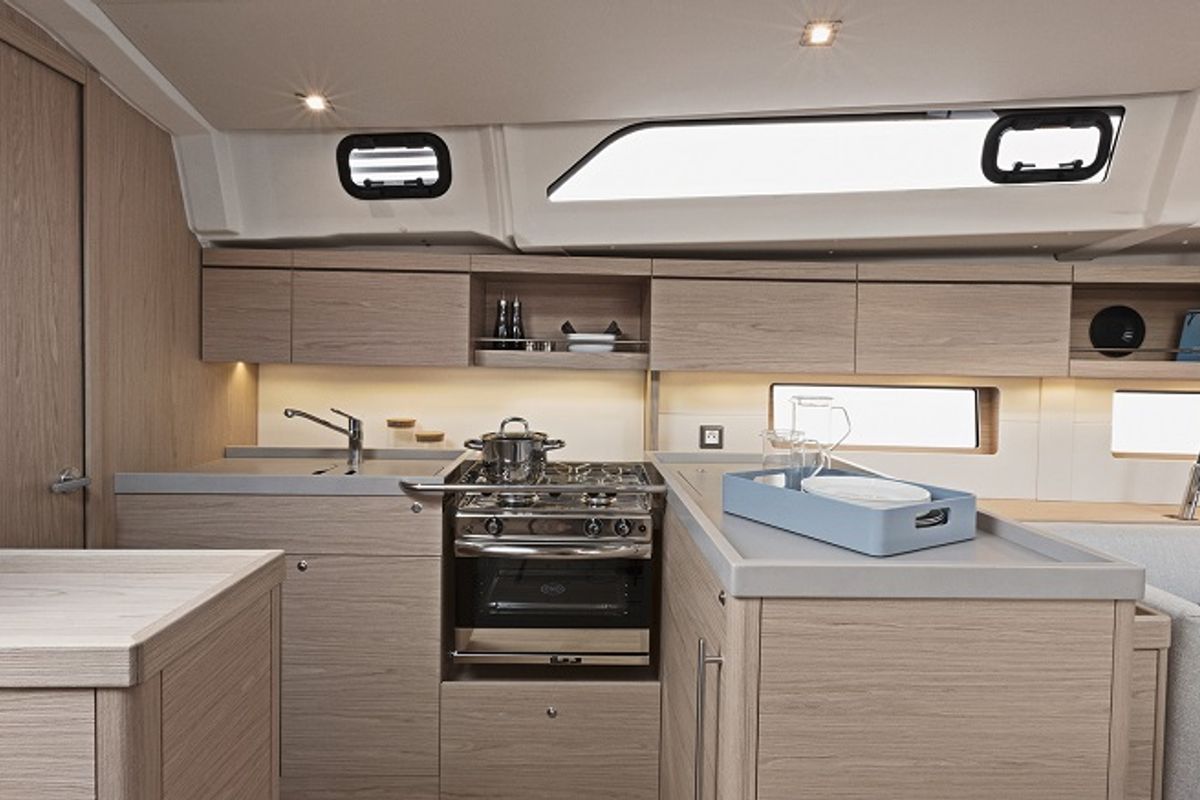 Eaux de Vie, a Beneteau Oceanis 46.1 sailboat at Athens, Greece