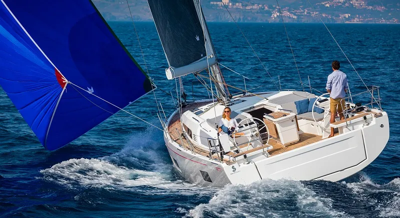 Eaux de Vie, a Beneteau Oceanis 46.1 sailboat at Athens, Greece