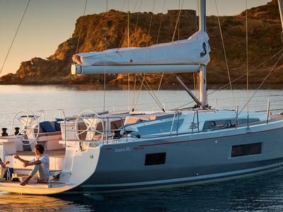 Eaux de Vie, a Beneteau Oceanis 46.1 sailboat at Athens, Greece