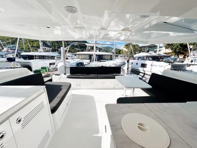Salon of Southern Isle, a Lagoon 46 catamaran at Road Town, British Virgin Islands