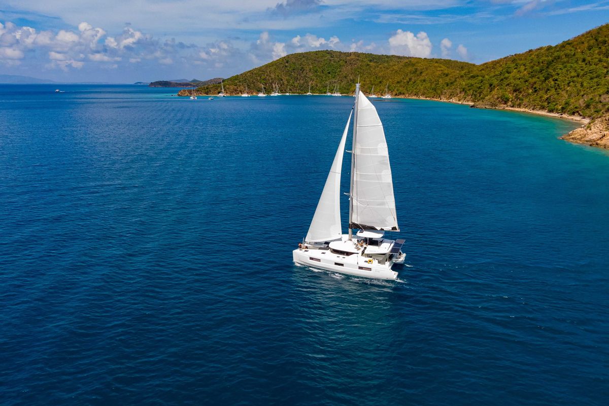 Exterior view of Southern Isle, a Lagoon 46 catamaran at Road Town, British Virgin Islands