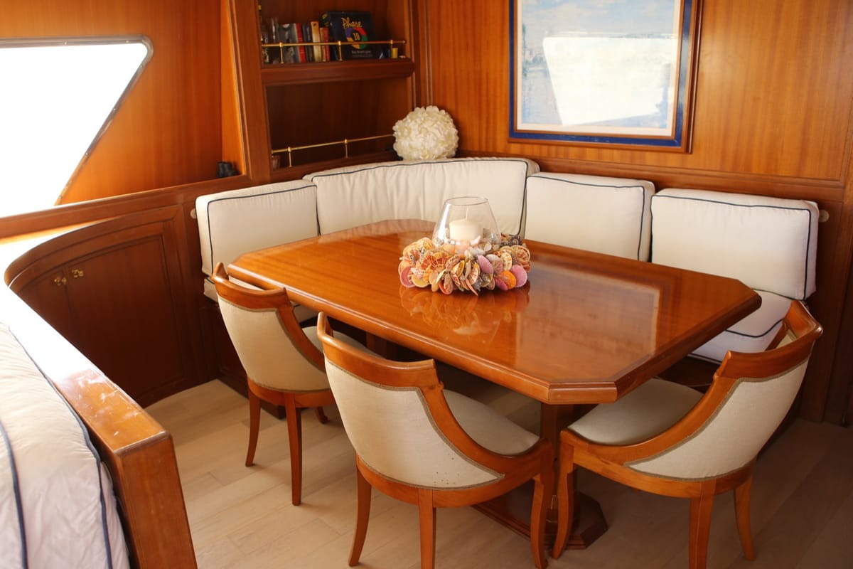 Salon of Ziveli, a Alalunga 78 yacht at Termoli, Italy