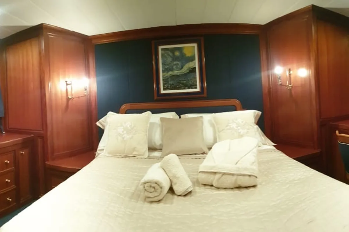 Cabin on Ziveli, a Alalunga 78 yacht at Termoli, Italy