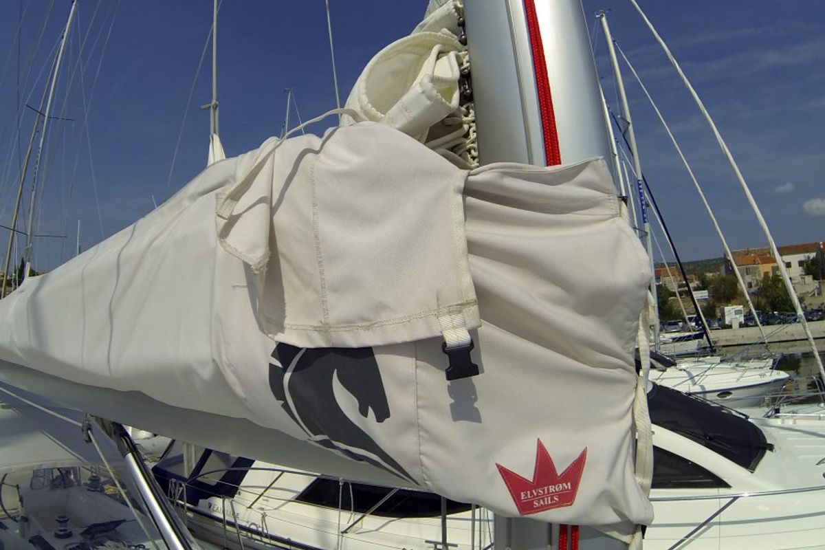 Neška II, a Beneteau Oceanis 45 sailboat at Grad Šibenik, Croatia