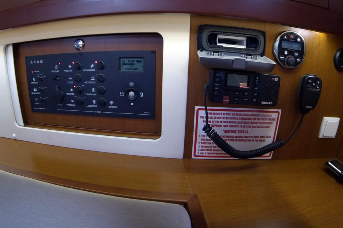 Neška II, a Beneteau Oceanis 45 sailboat at Grad Šibenik, Croatia
