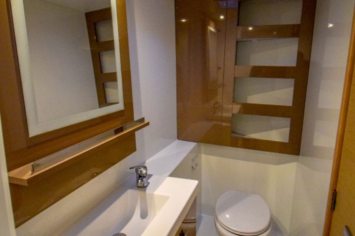 Head on Amber, a Fountaine Pajot Lucia 40 catamaran at Marmaris, Turkey