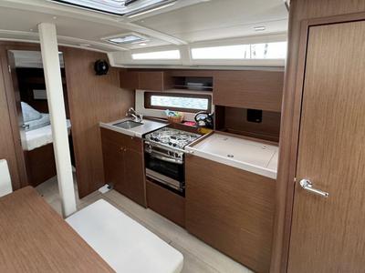 Galley of Katja, a Beneteau Oceanis 37.1 sailboat at Grad Biograd na Moru, Croatia